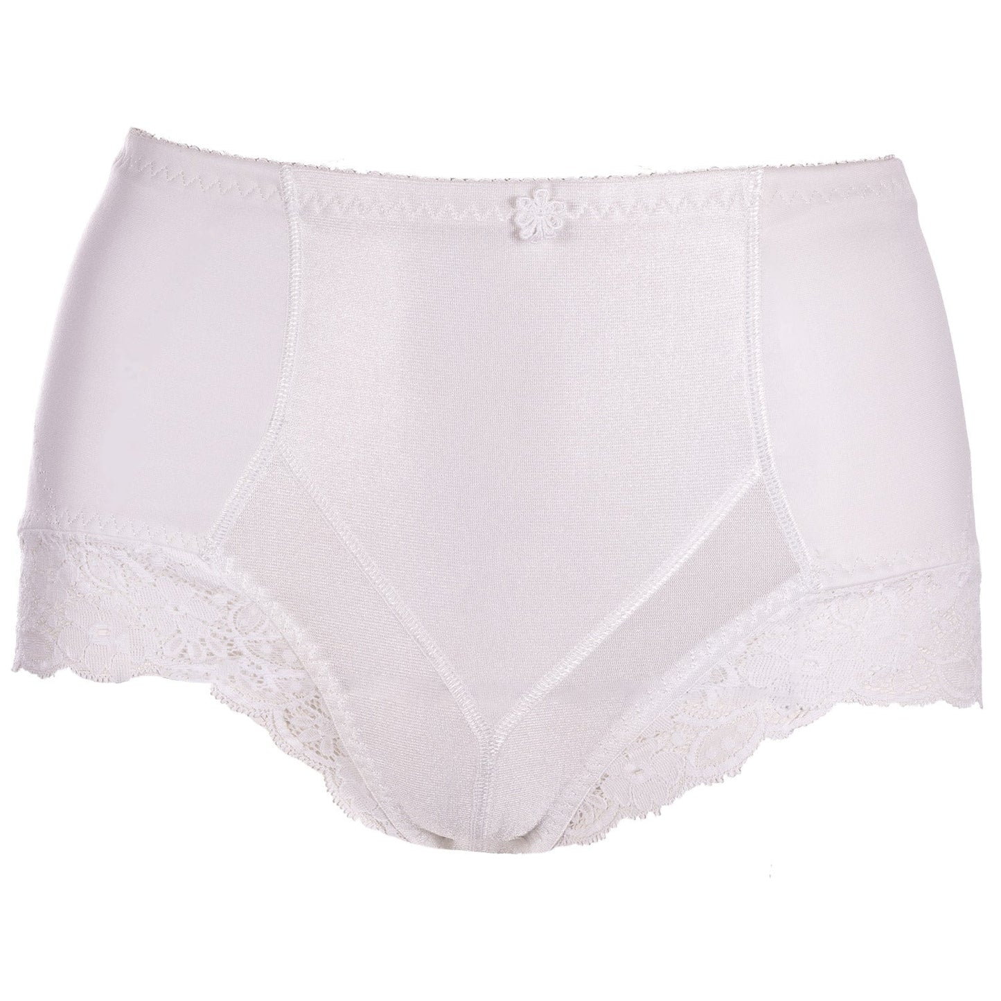 Guaina Post Parto con inserti in pizzo Bianco 1 - MYSANITY