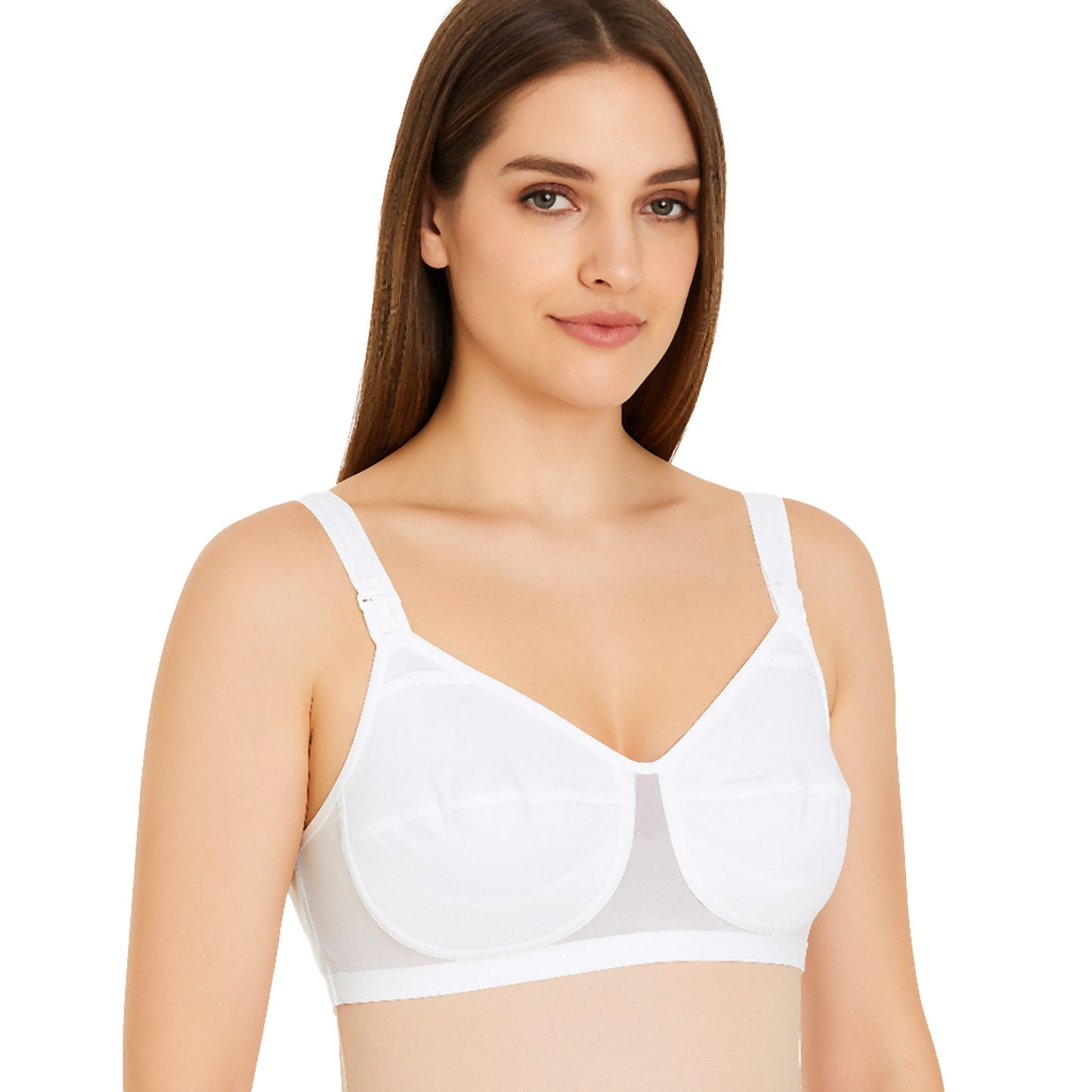 Soutien-gorge d'allaitement en coton et tulle
