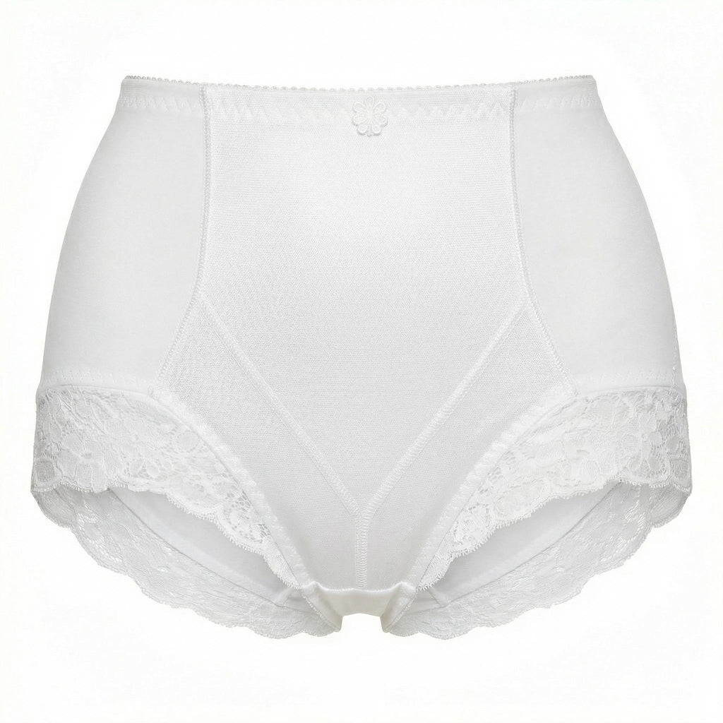 Guaina Post Parto con inserti in pizzo Bianco 3 - MYSANITY