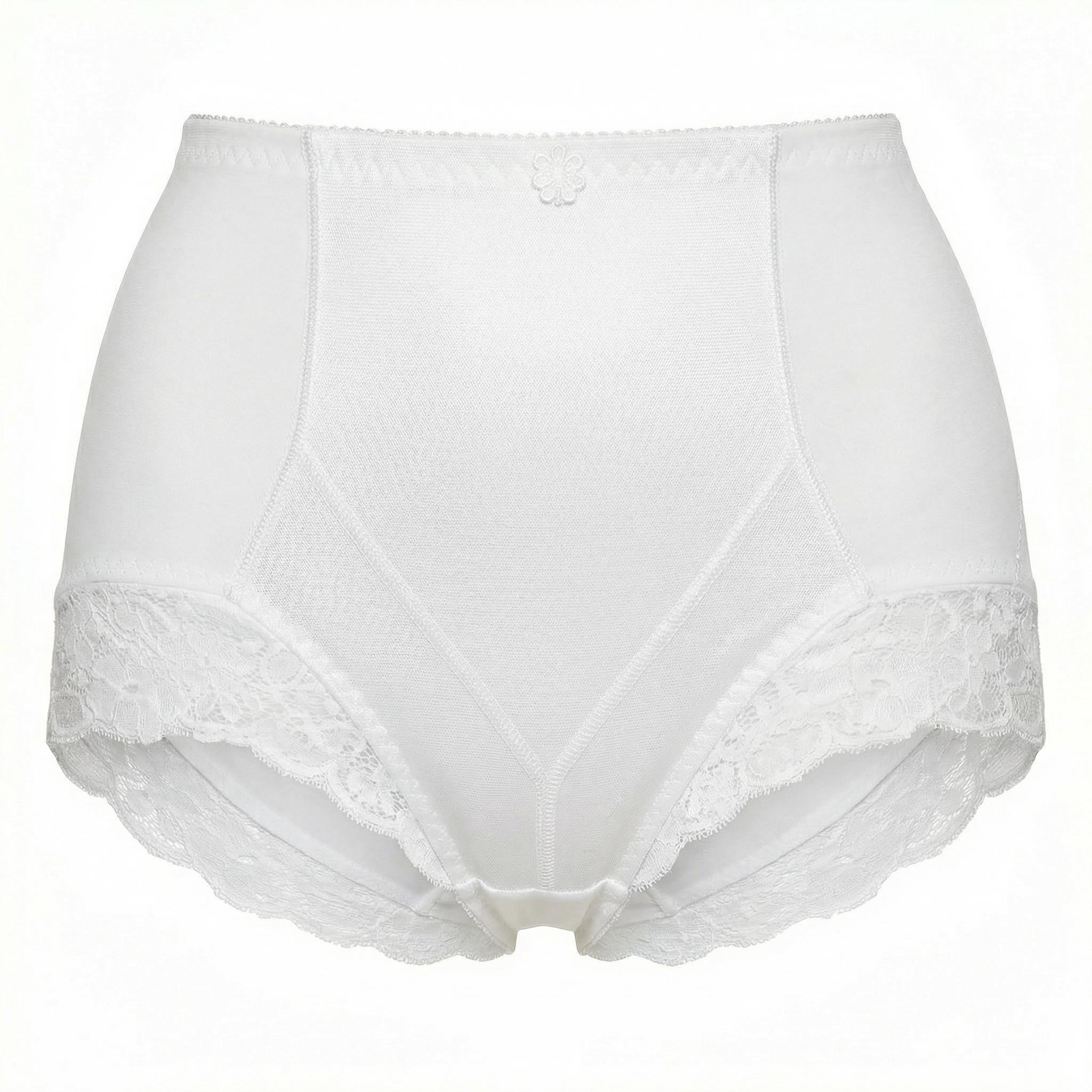 Guaina Post Parto con inserti in pizzo Bianco 3 - MYSANITY