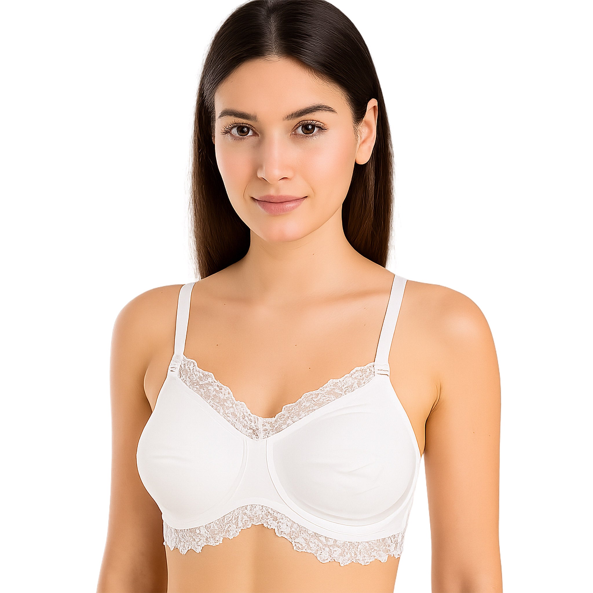 Nursing Bra with Embroidered Tulle