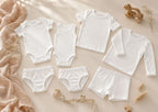 Body neonato senza maniche in bamboo bielastico