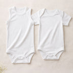 Body neonato manica corta in bamboo bielastico
