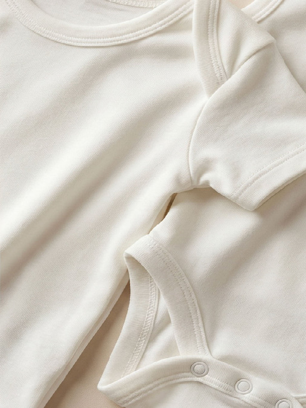 Body neonato manica corta in bamboo bielastico