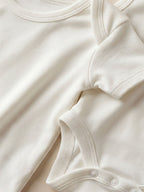 Body neonato manica corta in bamboo bielastico