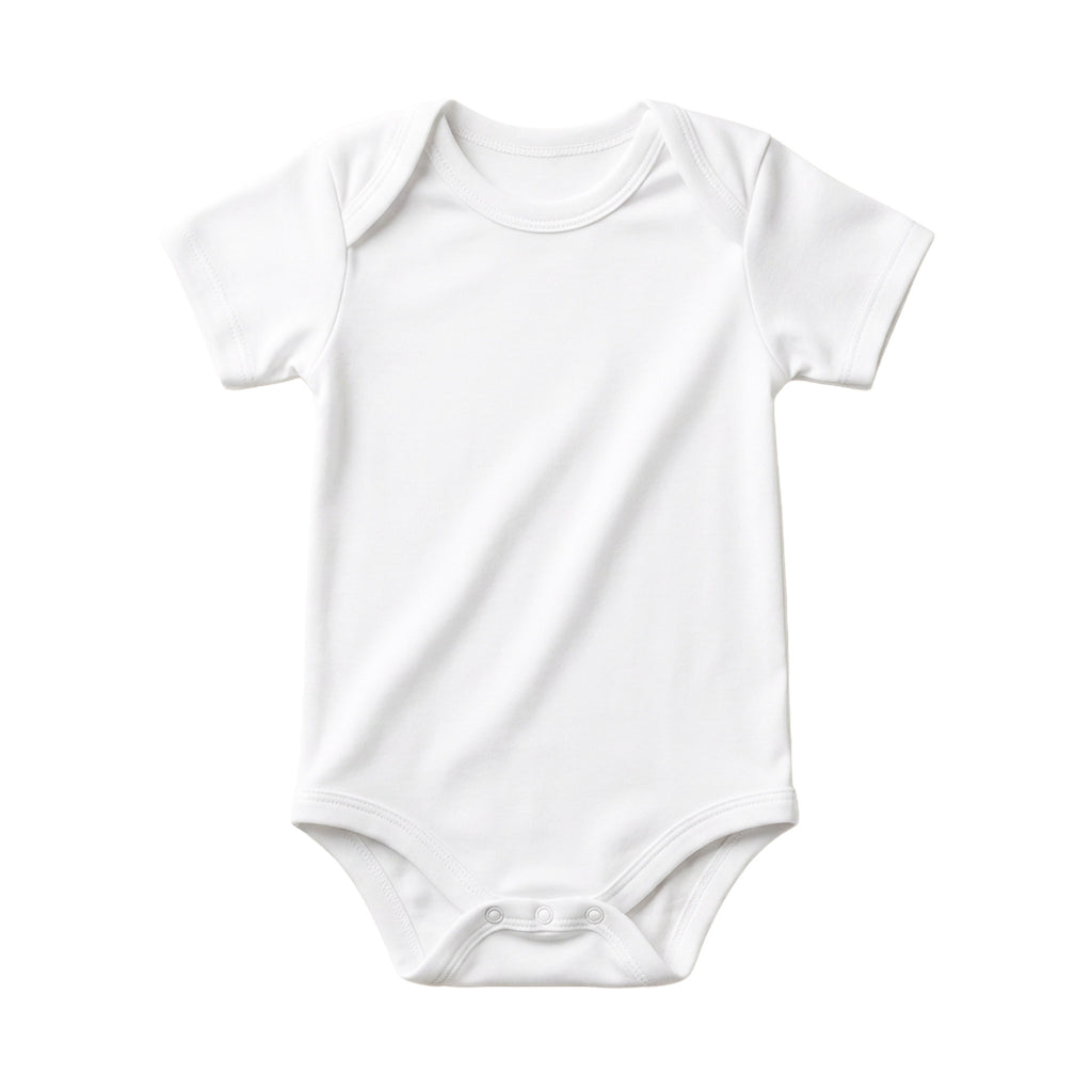 Body neonato manica corta in bamboo bielastico