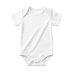 Body neonato manica corta in bamboo bielastico