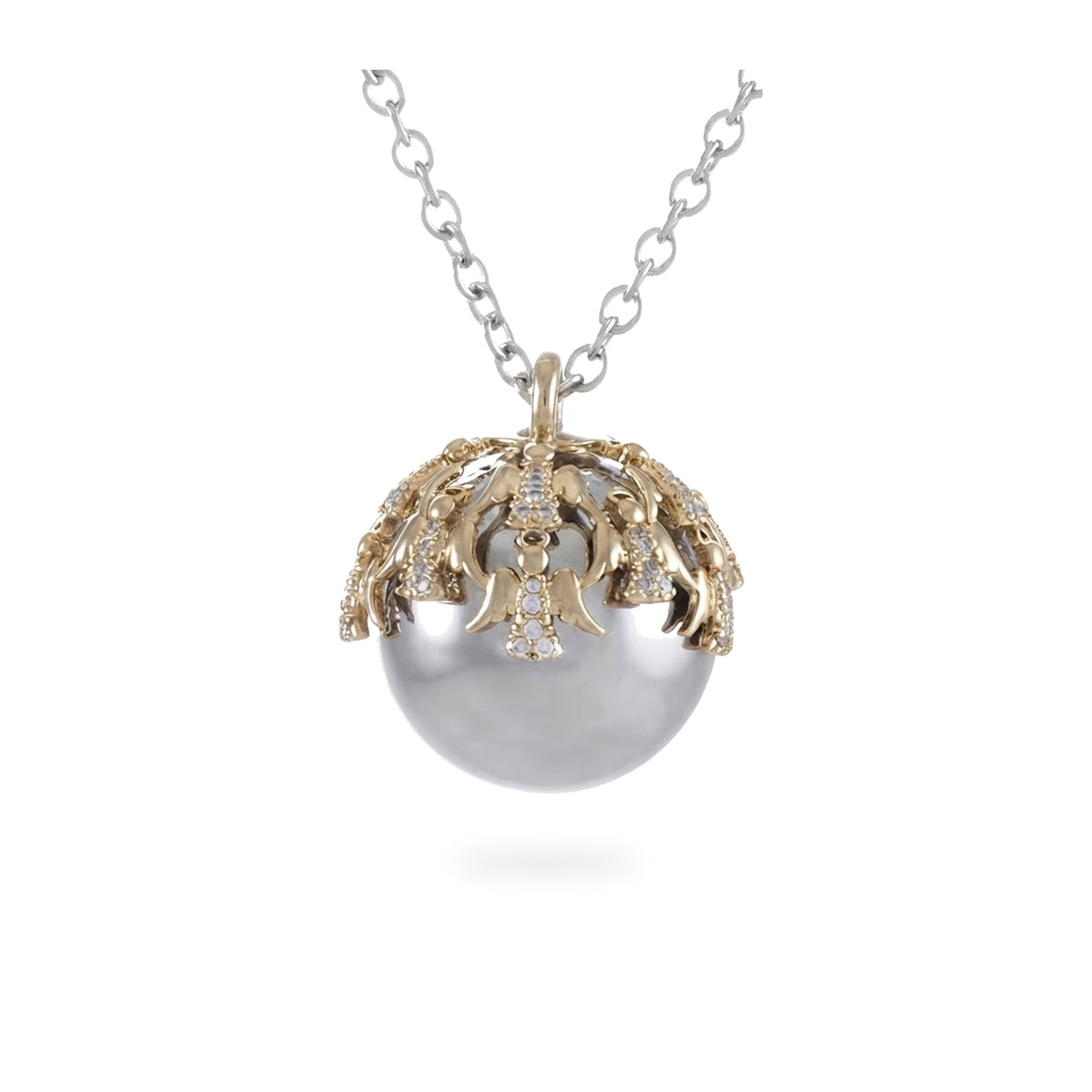 Chiama Angeli MYSANITY con calotta zirconata e motivi ad angelo