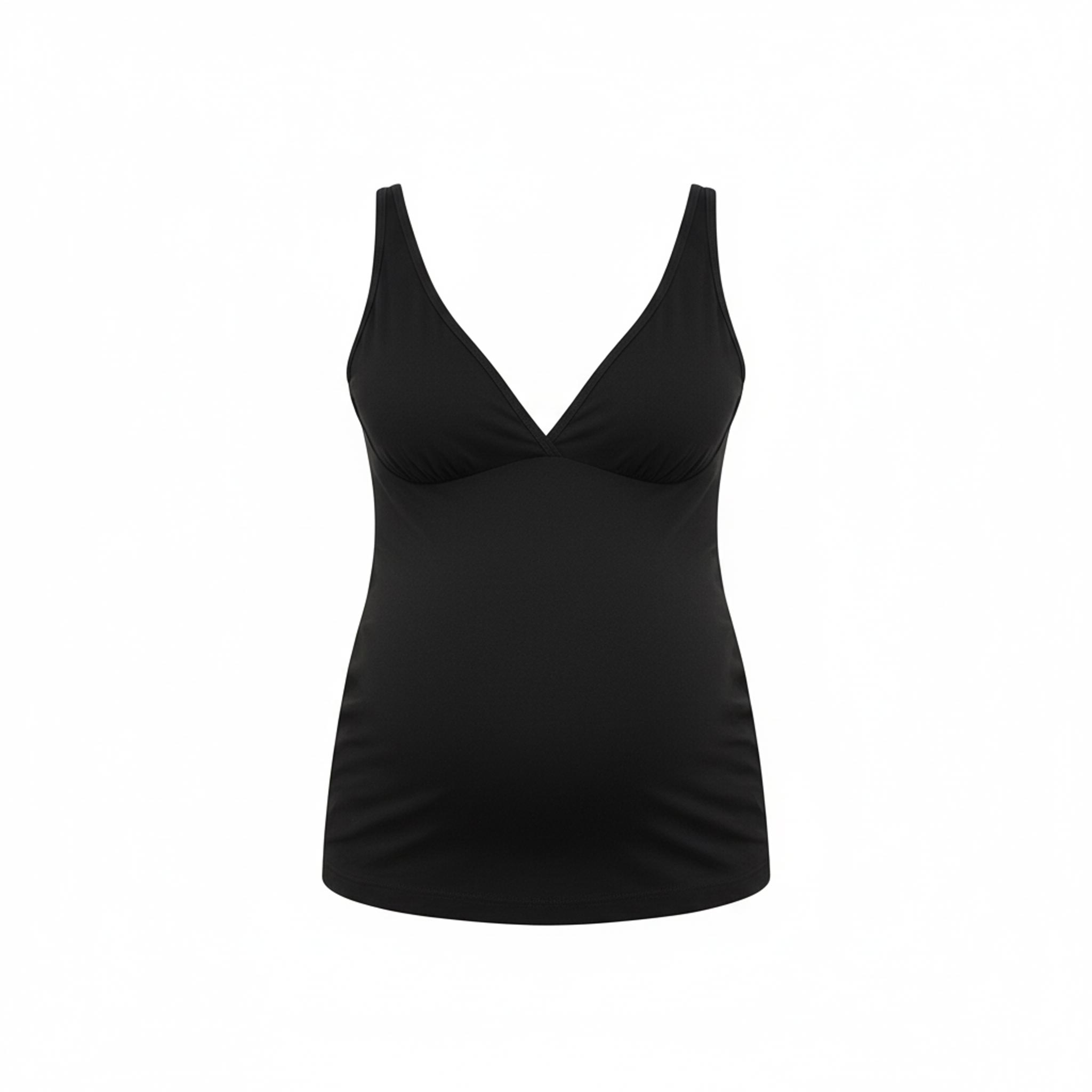 Canotta gestante ed allattamento Bamboo Nero 2 - MYSANITY