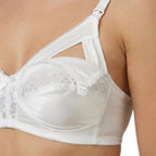 Reggiseno Allattamento in cotone con pizzo coppa C Bianco 4 - MYSANITY