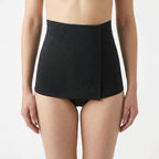 Fascia Post Parto Millerighe Traspirante Nero 1 - MYSANITY