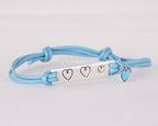 Braccialetto donna azzurro tag cuori 1 - MYSANITY