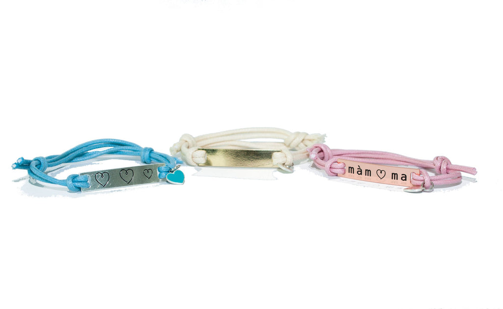 Braccialetto donna azzurro tag cuori 2 - MYSANITY