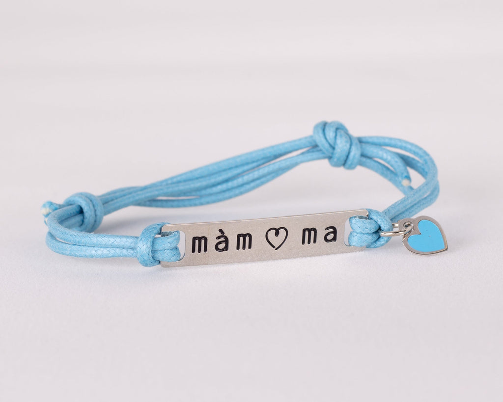 Braccialetto donna azzurro tag mamma 1 - MYSANITY