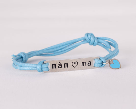 Braccialetto donna azzurro tag mamma 1 - MYSANITY