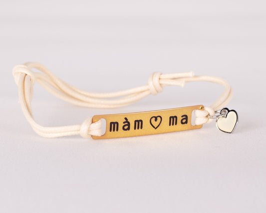 Braccialetto donna beige tag mamma 1 - MYSANITY