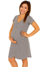 Camicia da parto Grigio 1 - MYSANITY