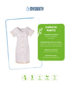 Camicia parto bamboo con pizzo 3 - MYSANITY