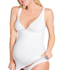 Canotta gestante ed allattamento Bamboo Bianco 1 - MYSANITY