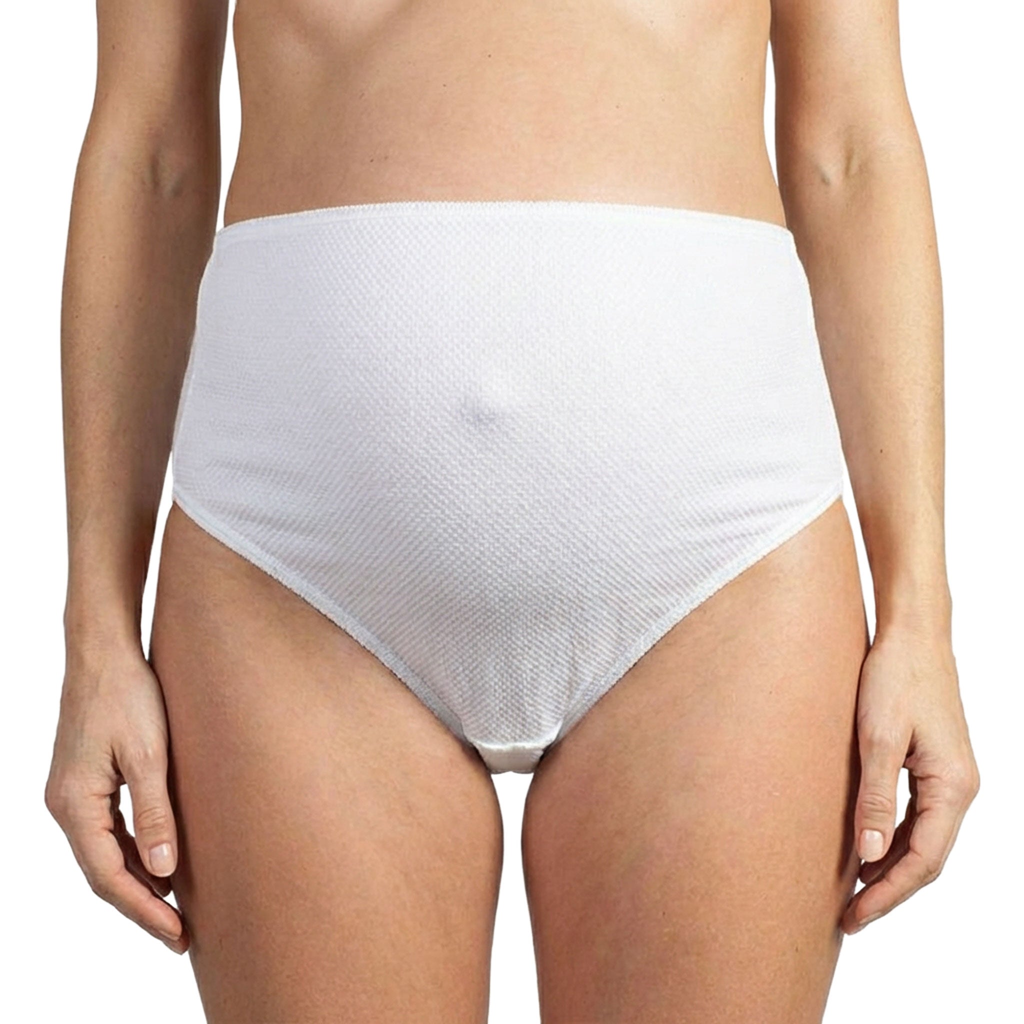 Mutanda Gestante in Cotone Piquet Bianco 2 - MYSANITY