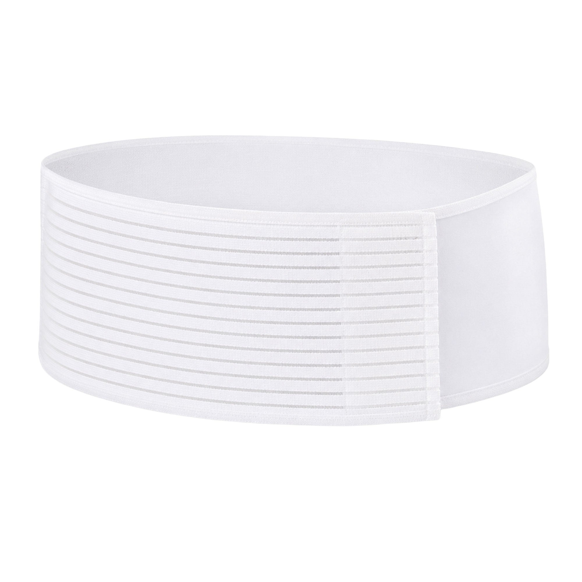 Postpartum Low Abdominal Binder 16 cm Ribbed Breathable White