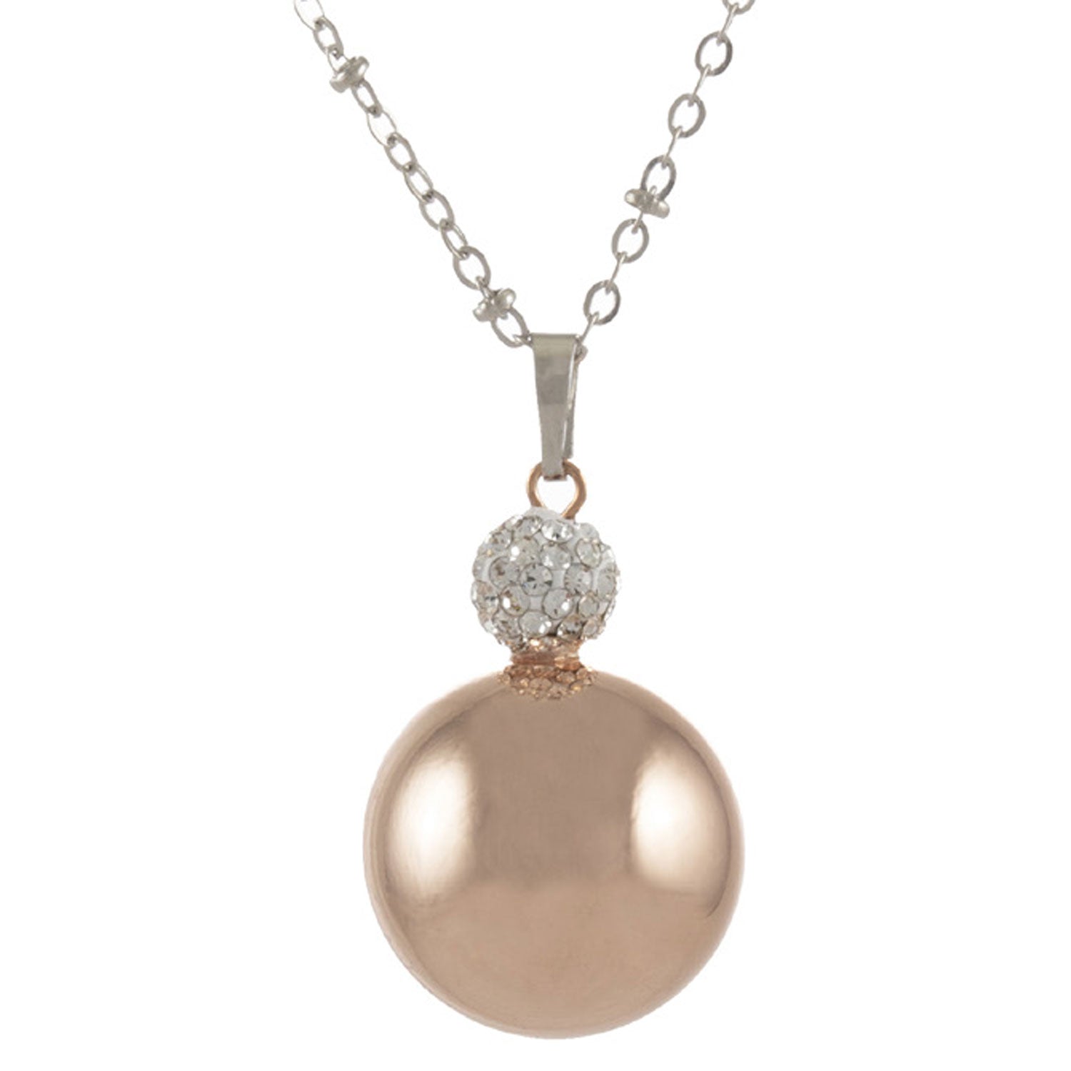 Chiama angeli rosa con strass bianco 1 - MYSANITY