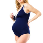Costume da bagno Gravidanza Intero Blu 1 - MYSANITY