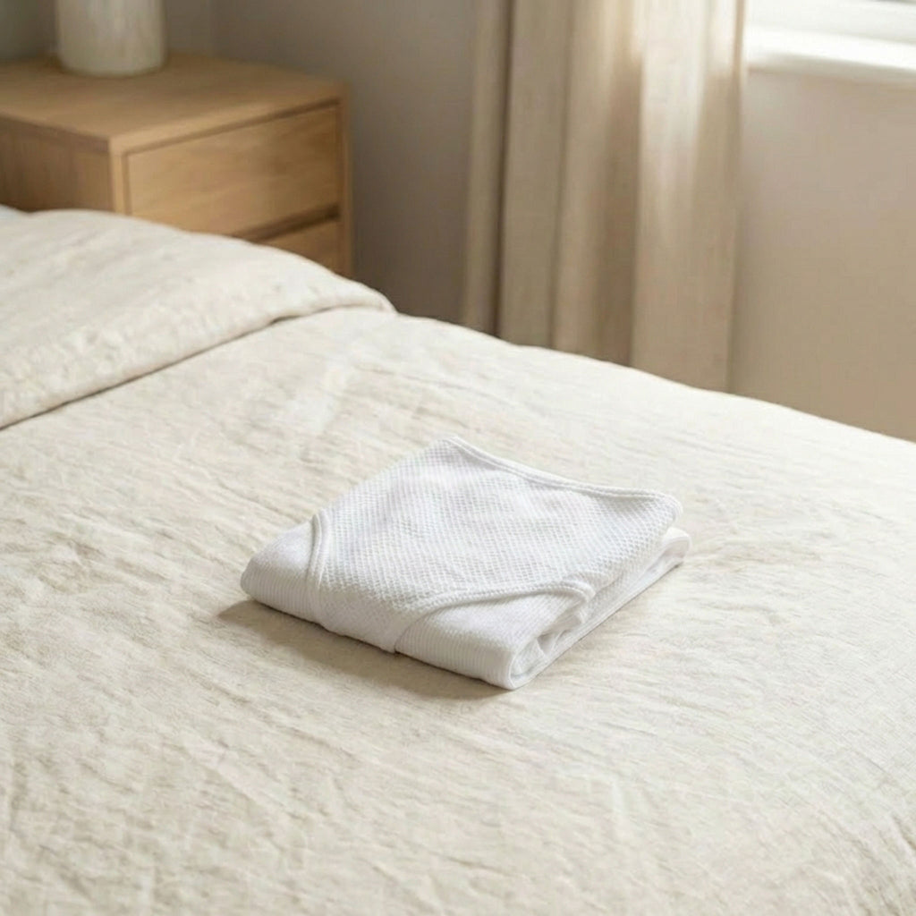 Mutanda Gestante in Cotone Piquet Bianco 5 - MYSANITY