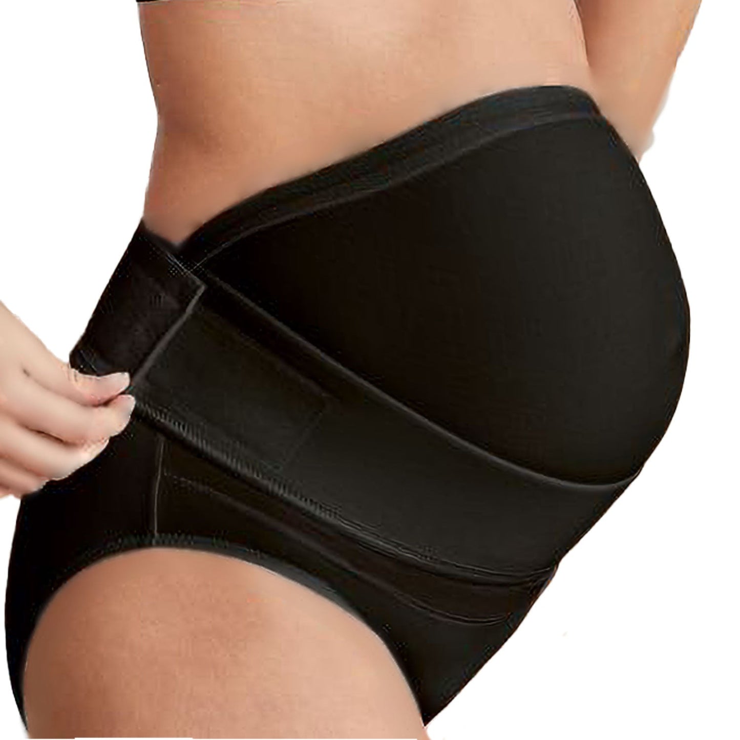 Fascia gravidanza con pancia Nero 1 - MYSANITY