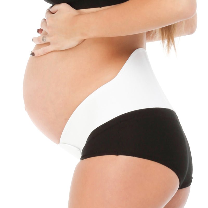 Fascia gravidanza con sostegno lombare Bianco 1 - MYSANITY