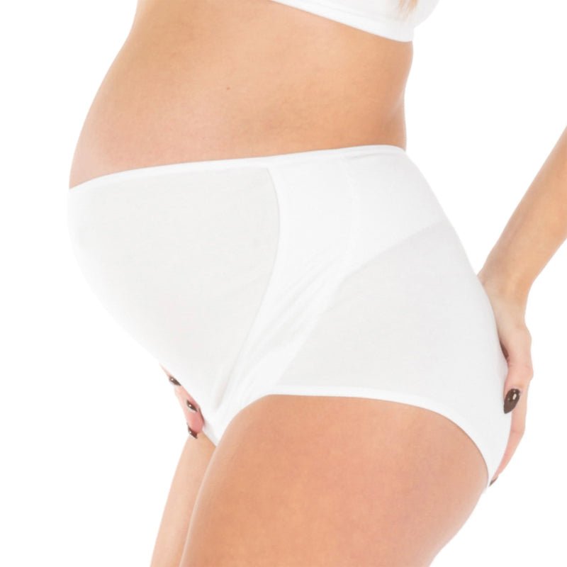 Guaina Gravidanza Incrociata Bianco 1 - MYSANITY