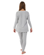 Pigiama Allattamento Cotone Melange Grigio 2 - MYSANITY