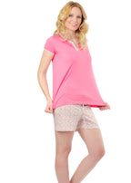 Pigiama pre e post parto corto Corallo 4 - MYSANITY