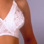 Reggiseno Allattamento con pizzo rebrodè coppa C Bianco 2 - MYSANITY