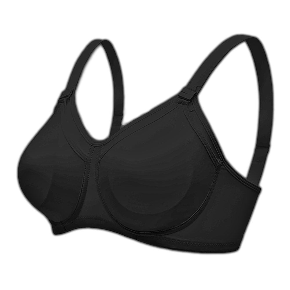 Reggiseno Allattamento Cotone Preformato Coppa C Nero 1 - MYSANITY