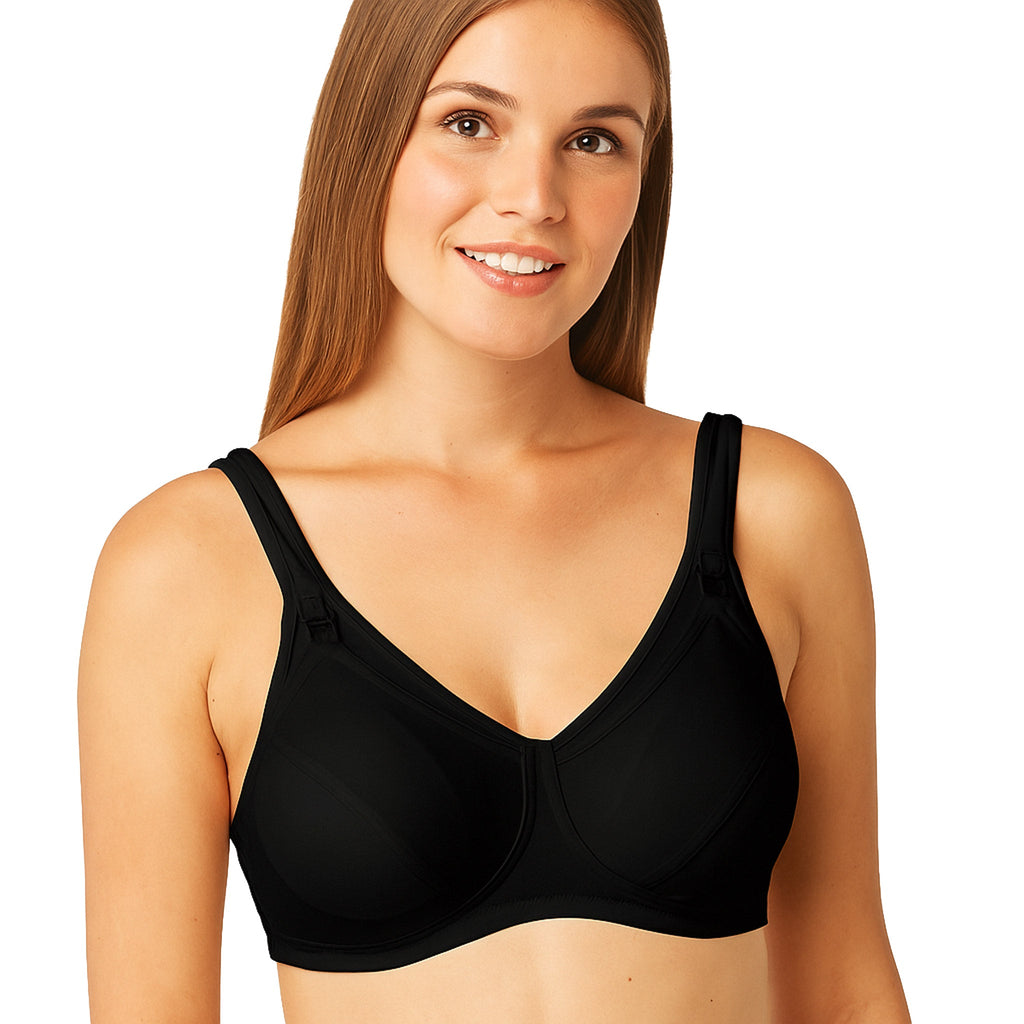 Reggiseno Allattamento Fibra Cava Coppa C Nero 1 - MYSANITY