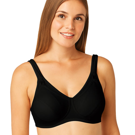 Reggiseno Allattamento Fibra Cava Coppa C Nero 1 - MYSANITY