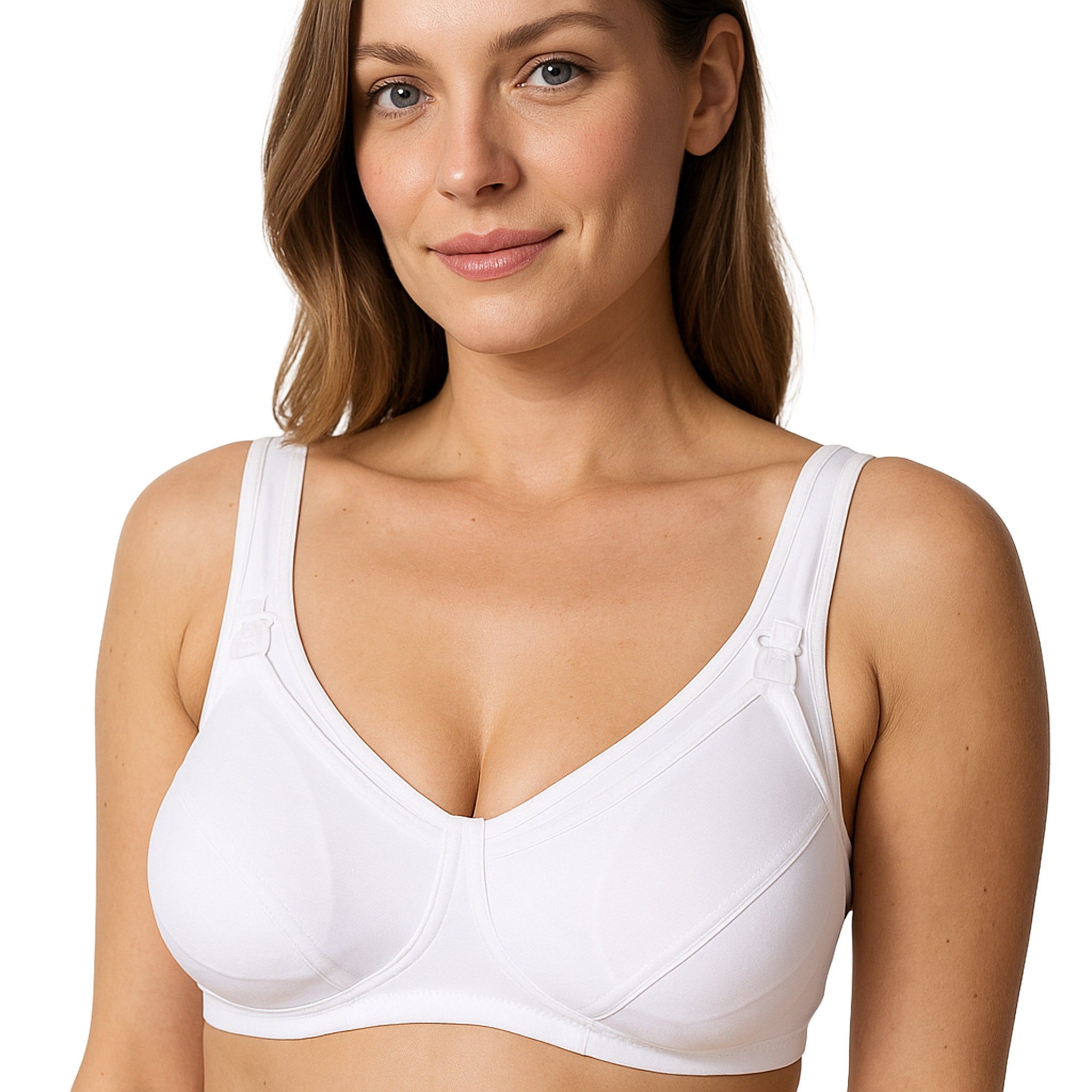 Reggiseno Allattamento Fibra Cava Coppa D Bianco 1 - MYSANITY
