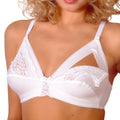 Reggiseno Allattamento in cotone con pizzo coppa C Bianco 1 - MYSANITY