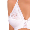 Reggiseno Allattamento in cotone con pizzo coppa D Bianco 1 - MYSANITY
