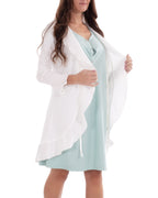 Vestaglia parto cotone interlook Avorio 1 - MYSANITY