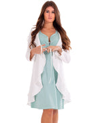 Vestaglia parto cotone interlook Avorio 3 - MYSANITY